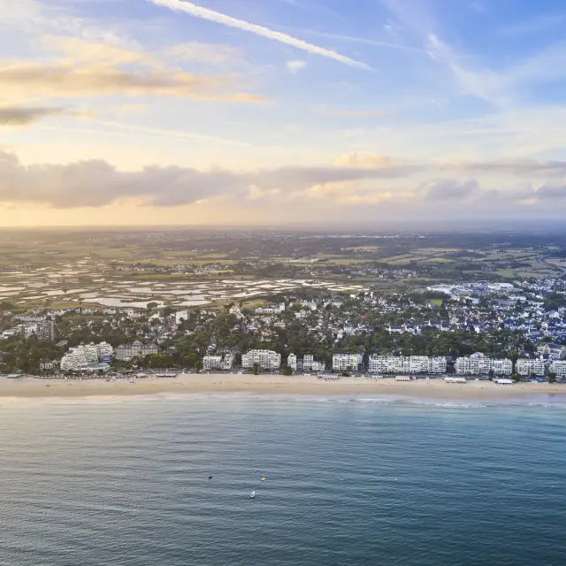 La Baule Guérande vue du ciel