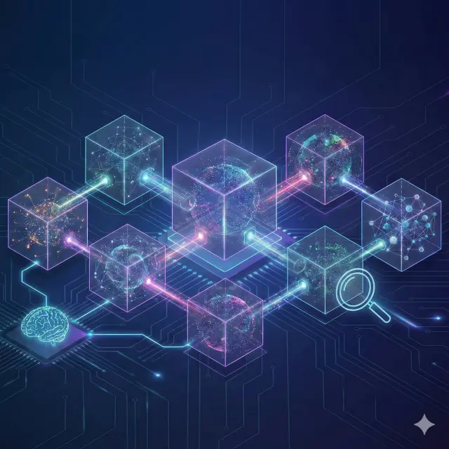 Flux de donnée avec couleurs vives pour montrer la rapidité