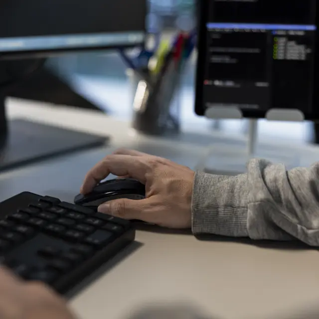 Vue développeur ordinateur